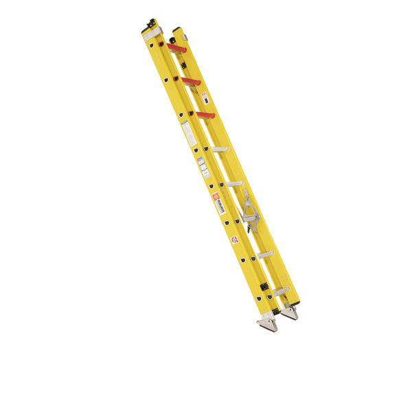 Bauer Ladder Fiberglass Extension Ladder, 300 lb Load Capacity 31016